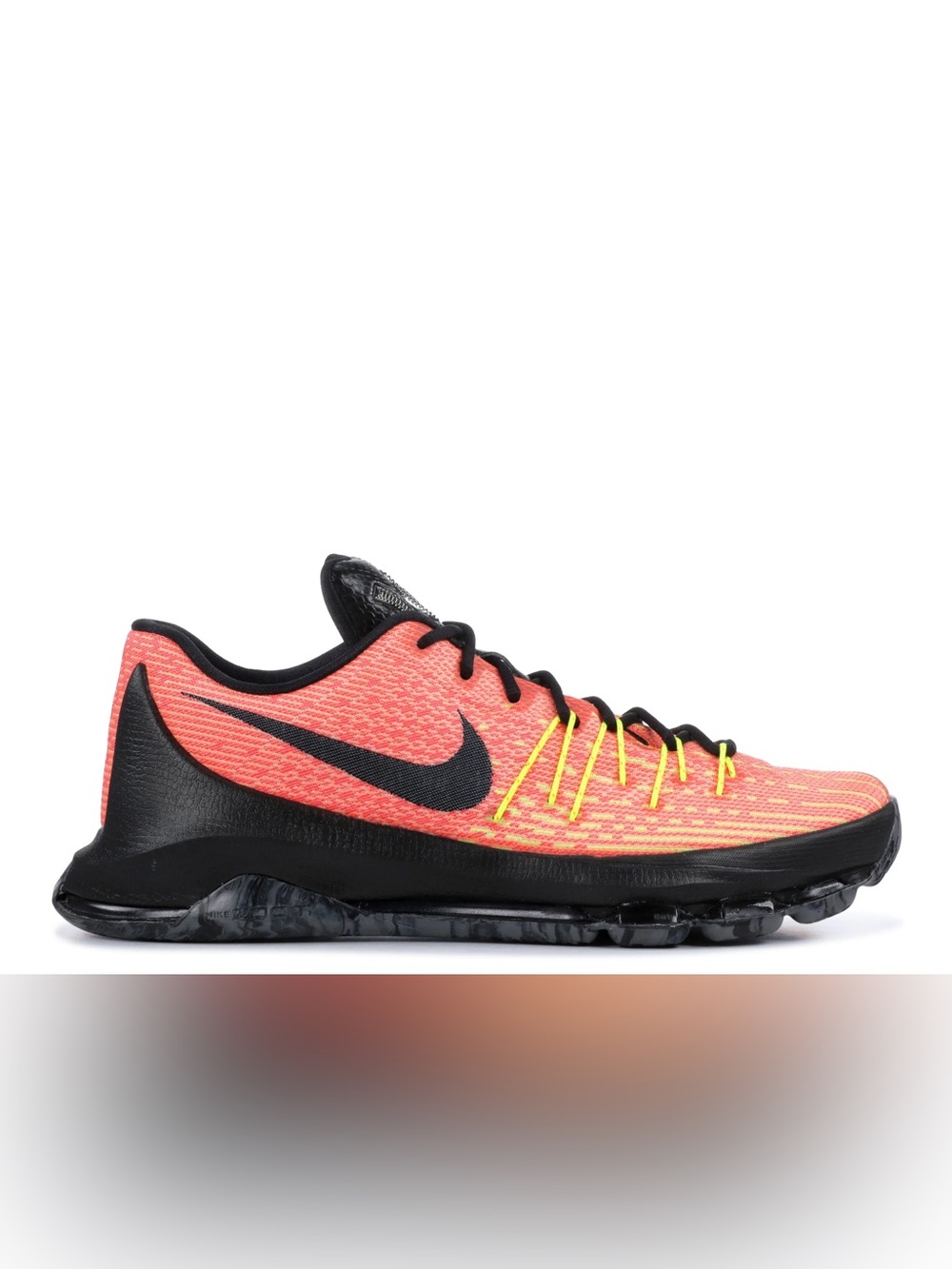 Men's KD 8 Athletic Shoes / Orange with Black Accents